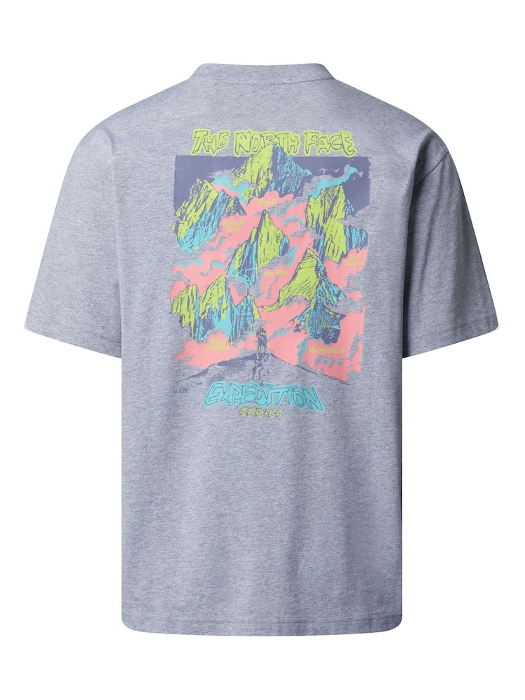 The North Face Grey Expedition Celebration Back Print Oversized T-Shirt - Image 5 of 5