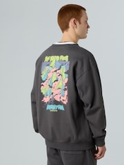 The North Face Grey Expedition Celebration Back Print Oversized Sweatshirt - Image 2 of 5