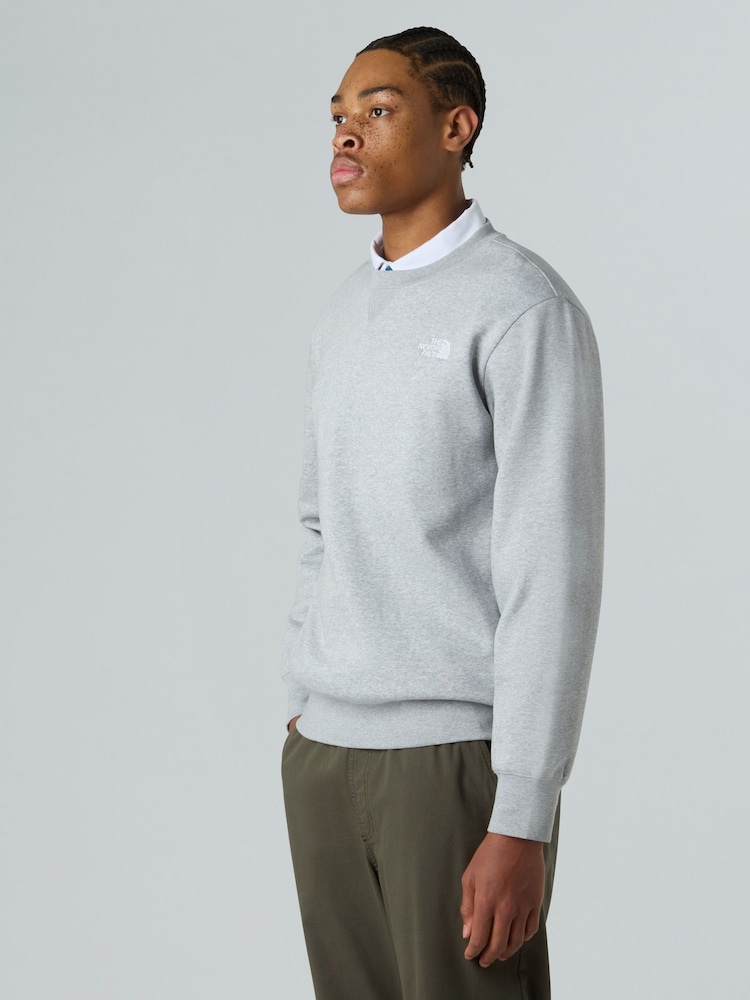 The North Face Grey Essential Relaxed Sweat Top - Image 1 of 5 The North Face Grey Essential Relaxed Sweat Top - Image 1 of 5