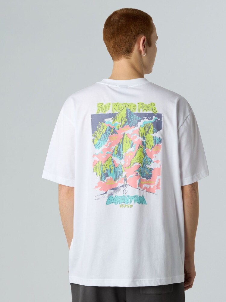 The North Face White Expedition Celebration Back Print Oversized T-Shirt - Image 2 of 3