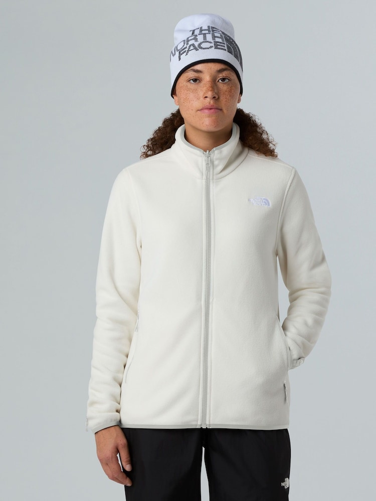The North Face White Glacier Full Zip Fleece - Image 1 of 6 The North Face White Glacier Full Zip Fleece - Image 1 of 6