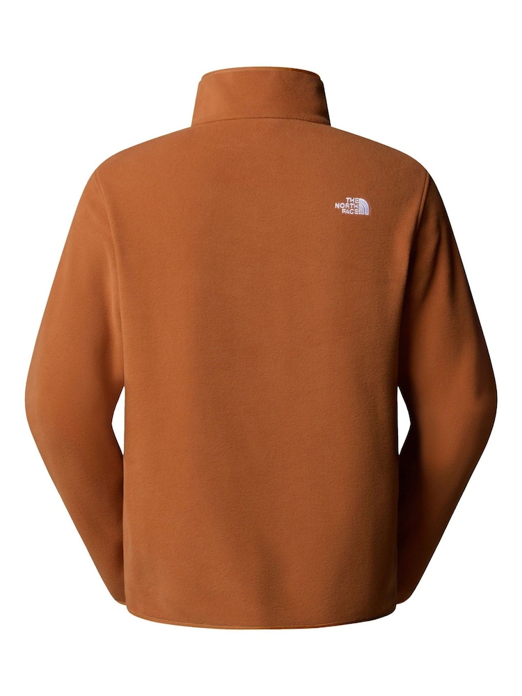 The North Face Orange Glacier 1/4 Zip Fleece - Image 2 of 3 The North Face Orange Glacier 1/4 Zip Fleece - Image 2 of 3