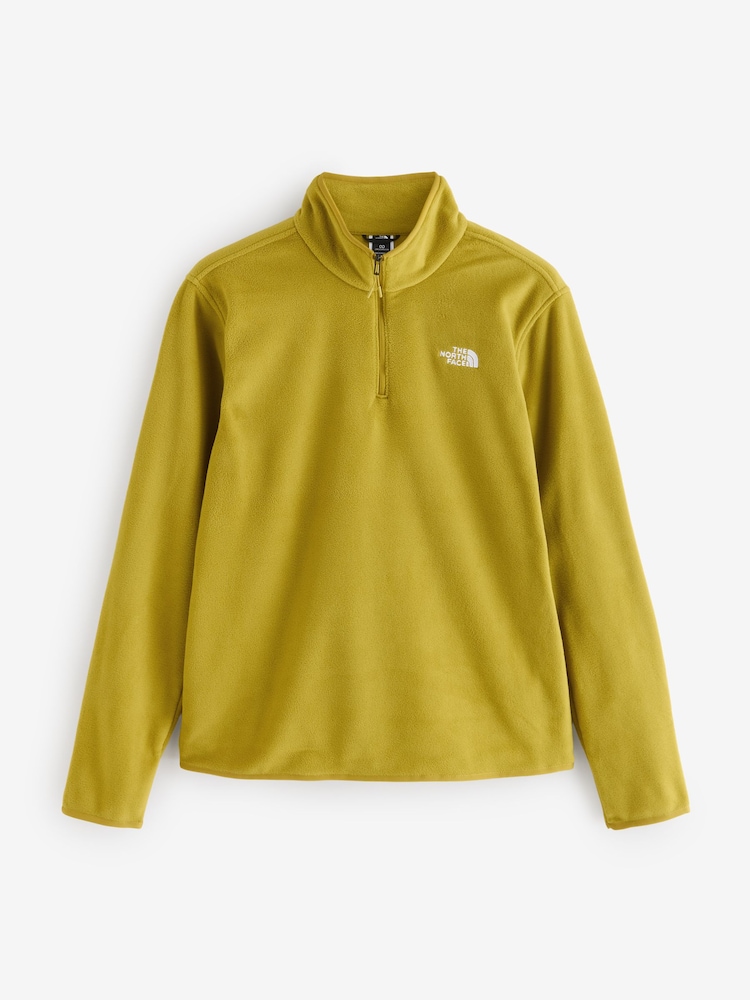 The North Face Yellow Glacier 1/4 Zip Fleece - Image 6 of 6 The North Face Yellow Glacier 1/4 Zip Fleece - Image 6 of 6