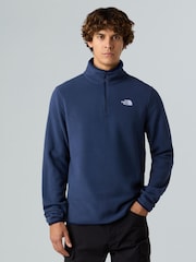 The North Face Blue Glacier 1/4 Zip Fleece - Image 1 of 4