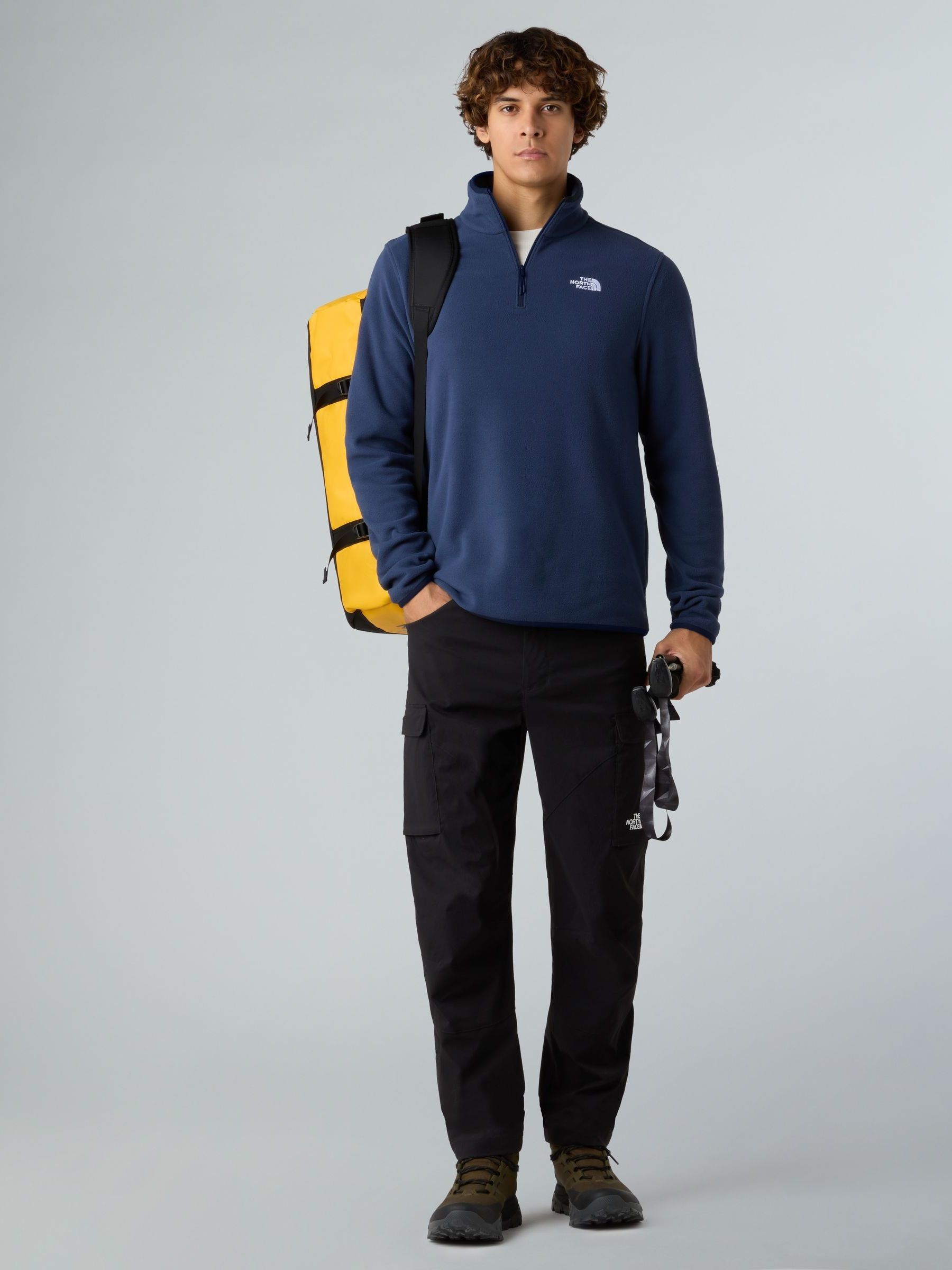 Buy The North Face Navy Glacier 1/4 Zip Fleece from Next USA