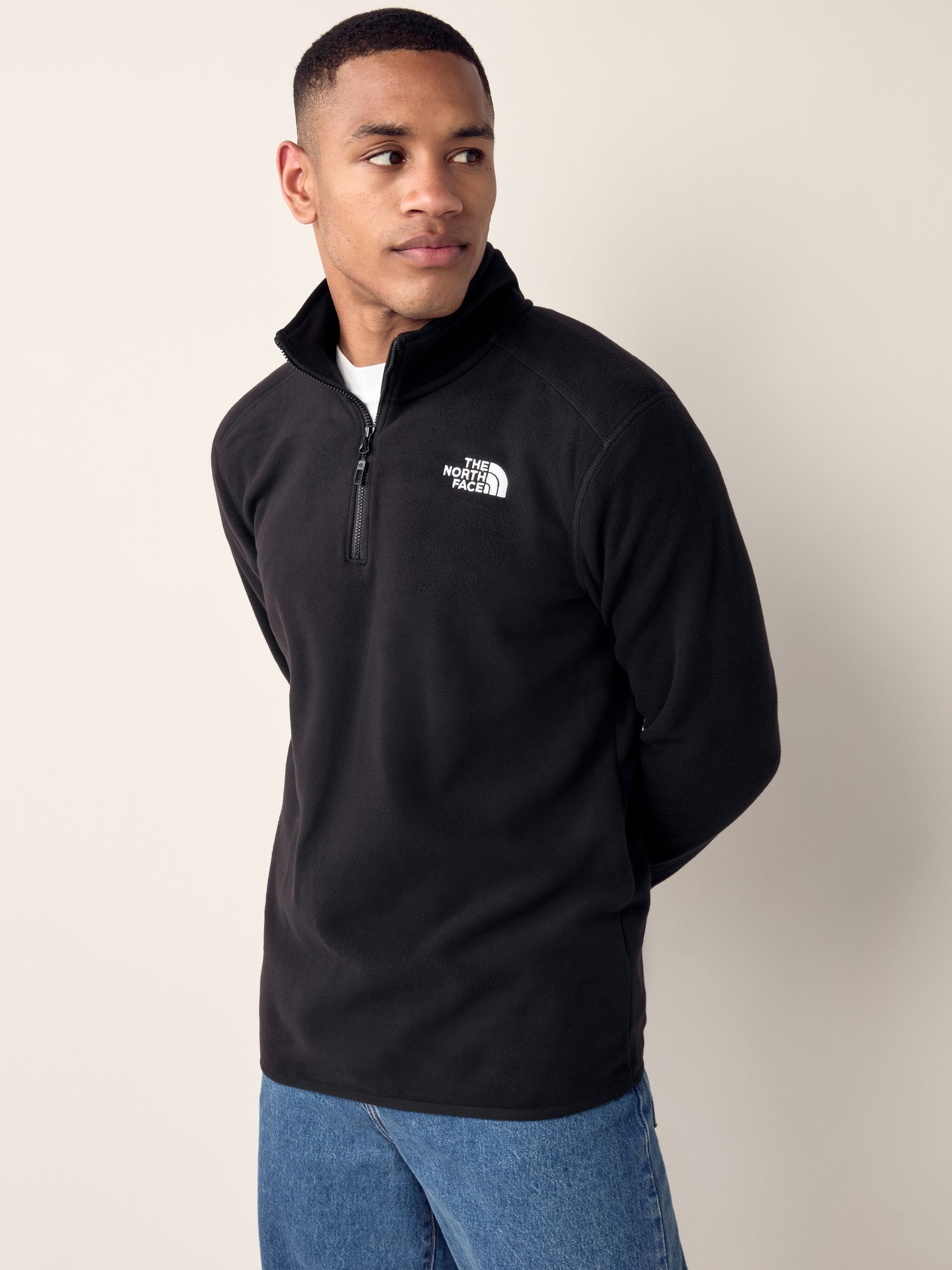 Comprar Cromo preto - The North Face Glacier 1/4 Zip Fleece from