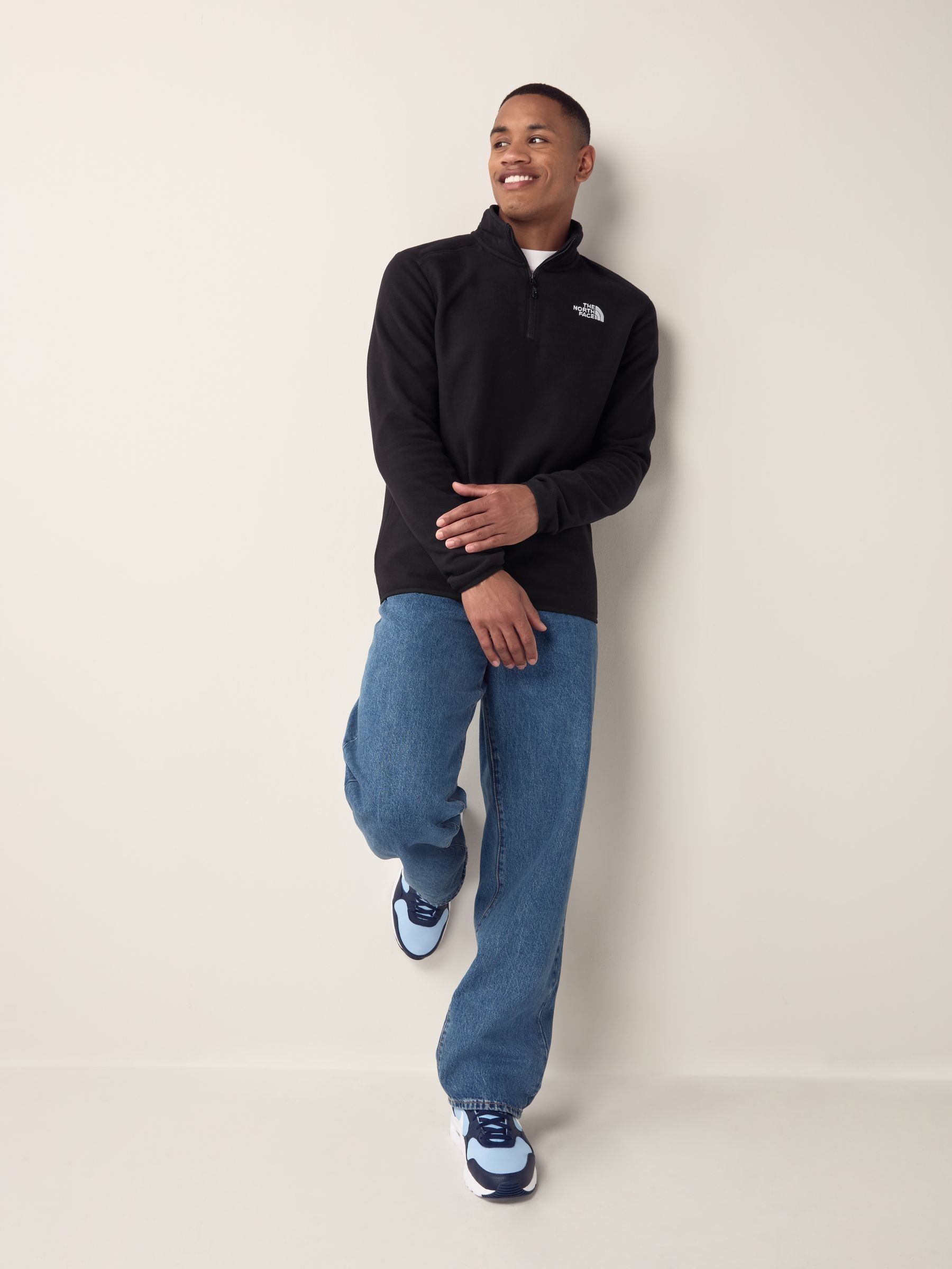 Comprar Cromo preto - The North Face Glacier 1/4 Zip Fleece from