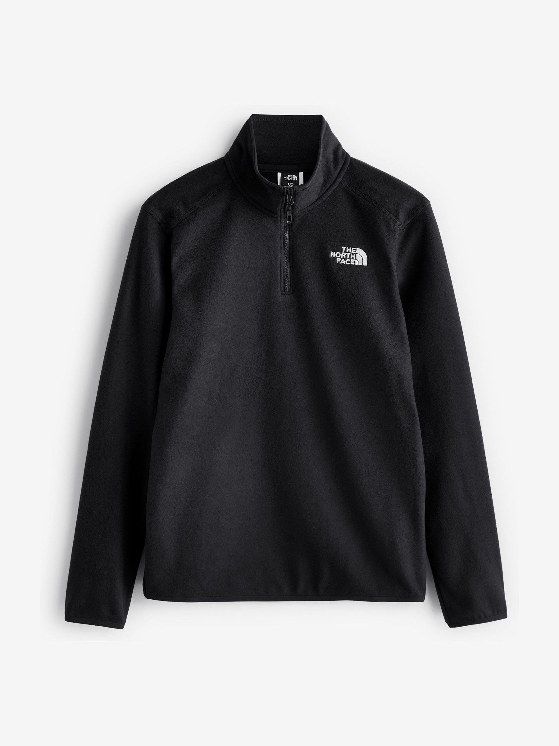Buy Чорний - Льодовик North Face 1/4 Фліс на блискавці з сайту
