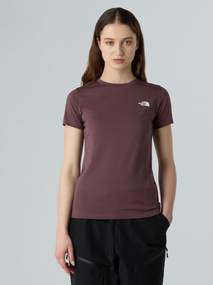 The North Face Purple Slim Short Sleeve Simple Dome T-Shirt - Image 1 of 5