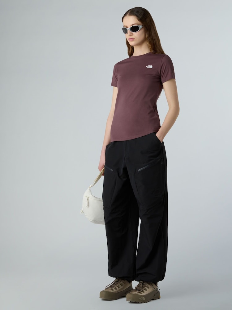 The North Face Purple Slim Short Sleeve Simple Dome T-Shirt - Image 2 of 5