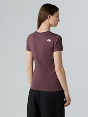 The North Face Purple Slim Short Sleeve Simple Dome T-Shirt - Image 3 of 5
