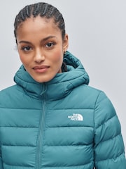 The North Face Blue Womended Aconcagua 3 Hooded Puffer Jacket - Image 4 of 5