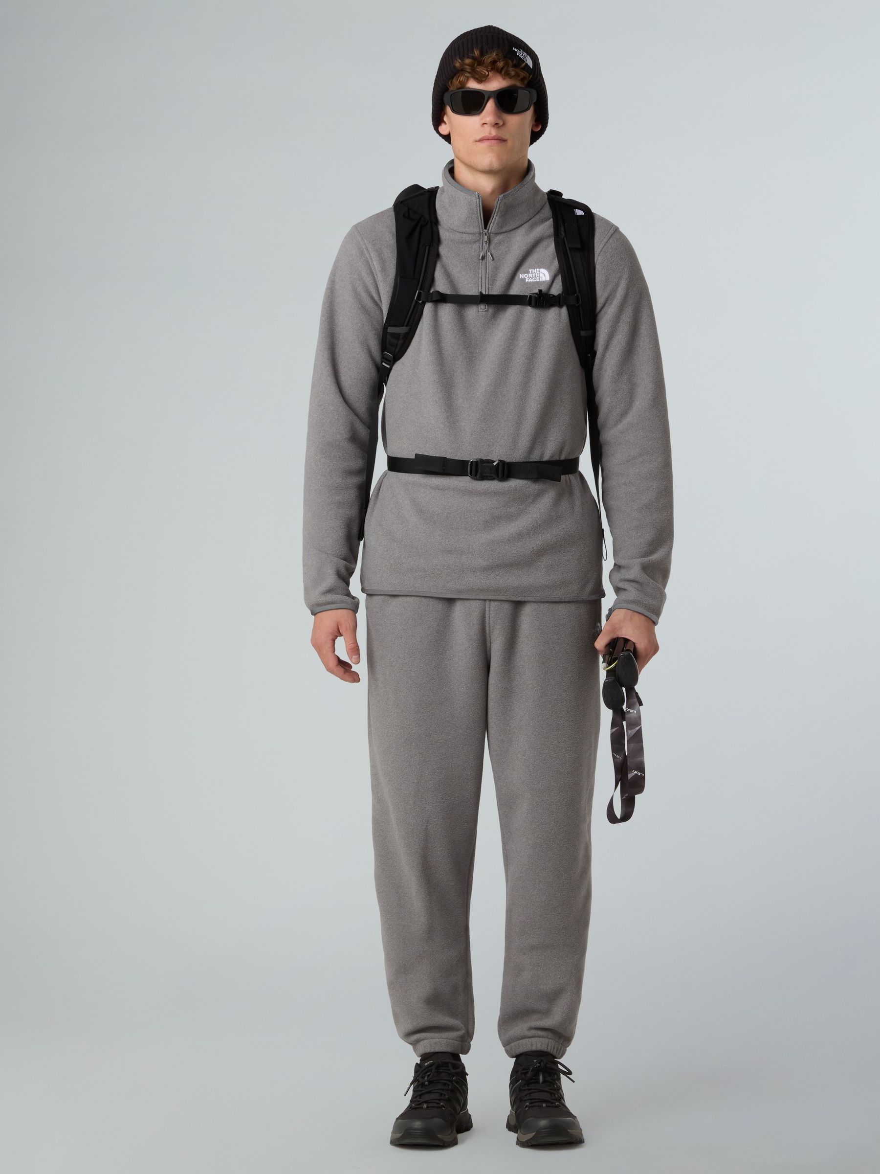 Buy The North Face Grey Glacier Quarter Zip Fleece from Next USA