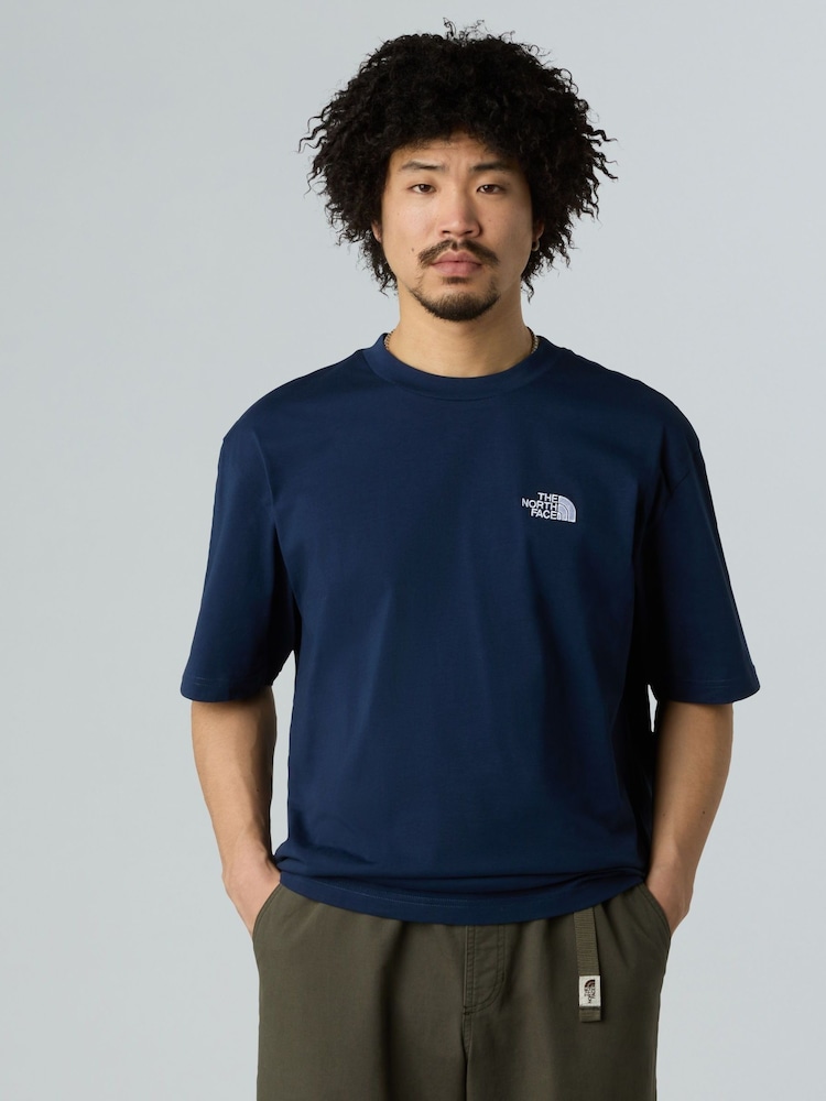 The North Face Blue Essential Oversized T-Shirt - Image 1 of 4