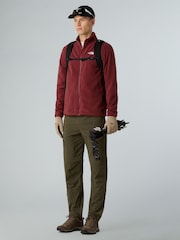 The North Face Red Glacier Full Zip Fleece - Image 3 of 4