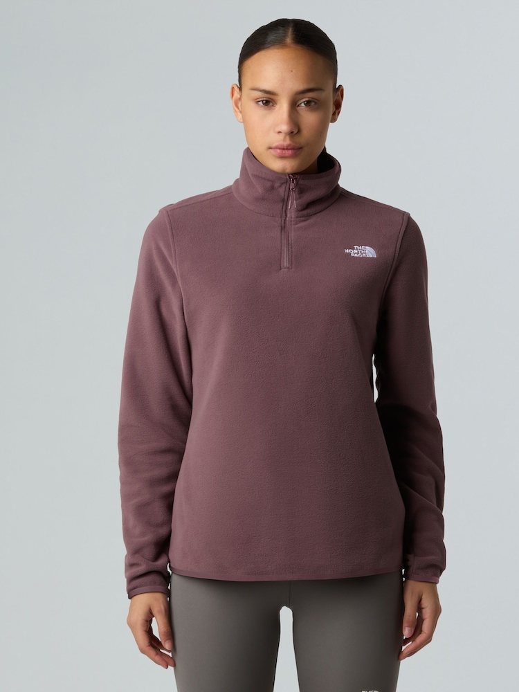 The North Face Purple Glacier 1/4 Zip Fleece - Image 1 of 5 The North Face Purple Glacier 1/4 Zip Fleece - Image 1 of 5