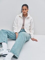 The North Face White Yumiori Off Peak Full Zip Fleece - Image 2 of 6