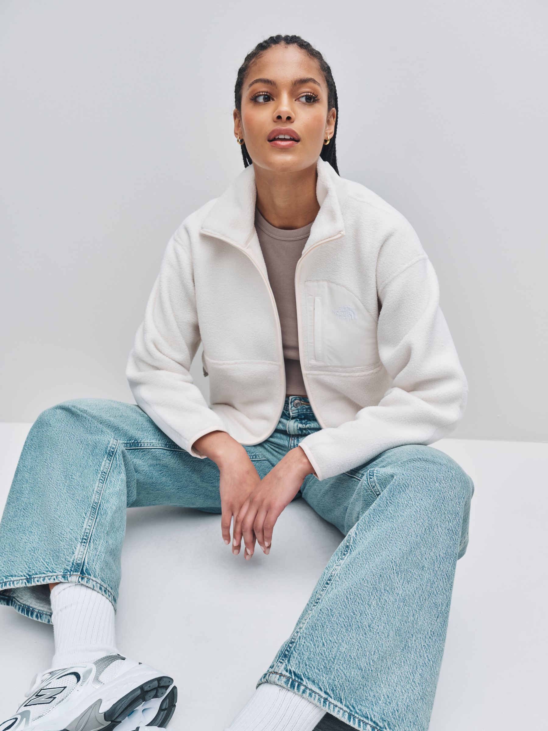 Buy The North Face White Yumiori Off Peak Full Zip Fleece from