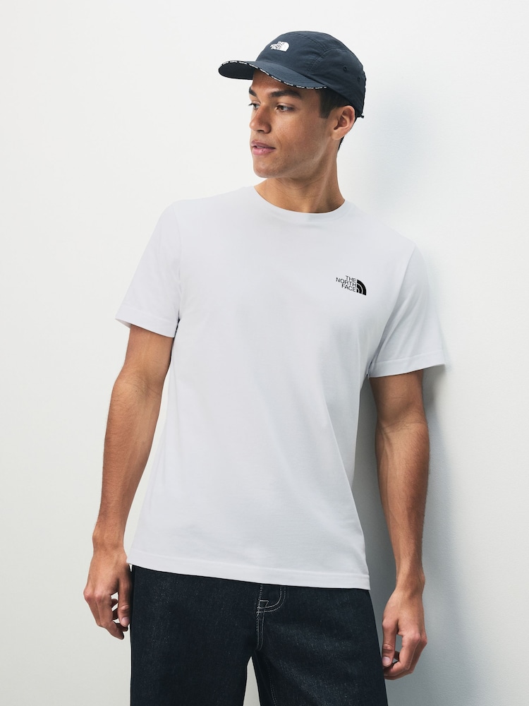 The North Face White Half Dome Photo Back Print T-Shirt - Image 2 of 6 The North Face White Half Dome Photo Back Print T-Shirt - Image 2 of 6