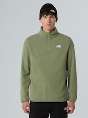 The North Face Green Glacier Full Zip Fleece - Image 1 of 3