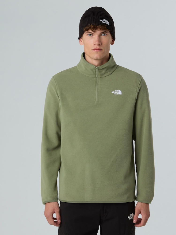 The North Face Green Glacier Full Zip Fleece - Image 1 of 3