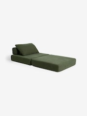 MADE.COM Green Soft Textured Weave Piero Foldable Sofabed - Image 6 of 7