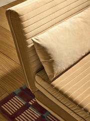 MADE.COM Soft Caramel Brown Velvet Large Bingham 2 Seater Sofa Bed - Image 4 of 6