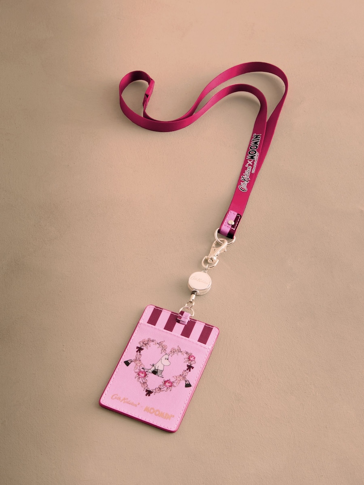 Cath Kidston Pink/Red Moomins Retractable Lanyard - Image 1 of 3