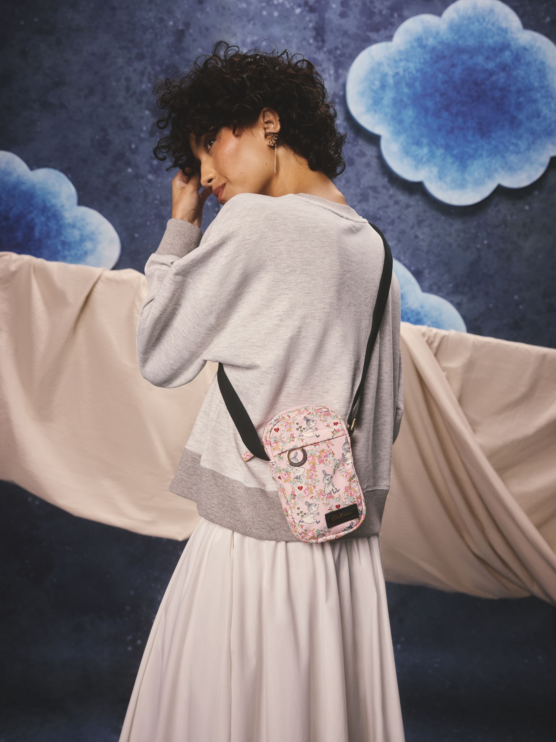 Buy Cath Kidston Pink Little My Moomins Cross-Body Phone Bag from