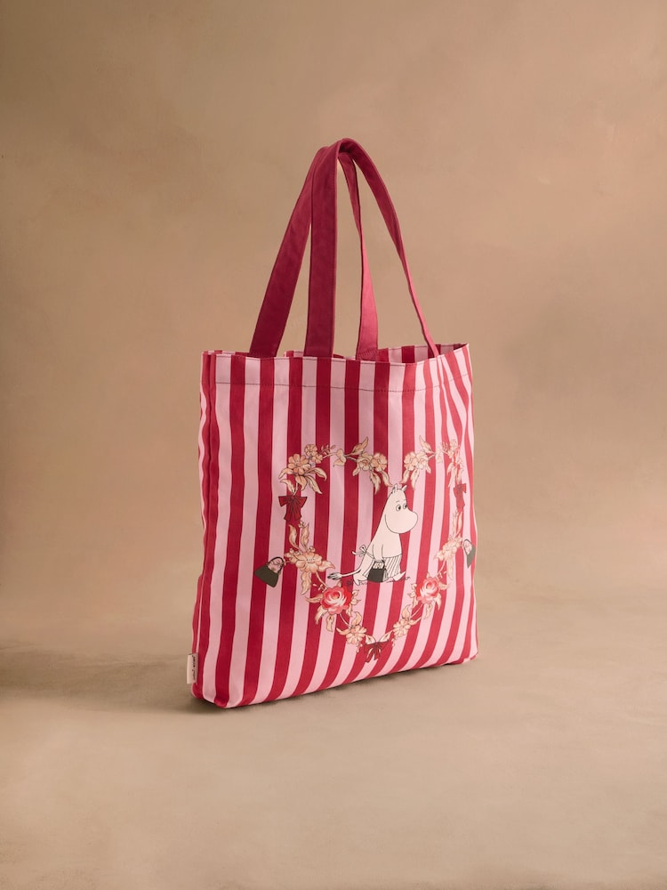 Cath Kidston Red/Pink Moomins Perfect Shopper - Image 1 of 3
