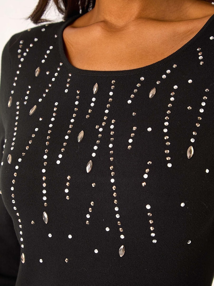 Roman Diamante Detail Knitted Dress - Imagen 5 de 5 Roman Diamante Detail Knitted Dress - Imagen 5 de 5