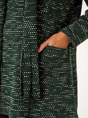 Roman Green Scarf Longline Stretch Tunic Top - Image 5 of 5