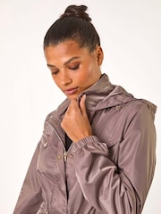 Roman Brown Shower Resistant Longline Jacket - Image 4 of 5