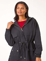 Roman Black Shower Resistant Rain Jacket - Image 2 of 5