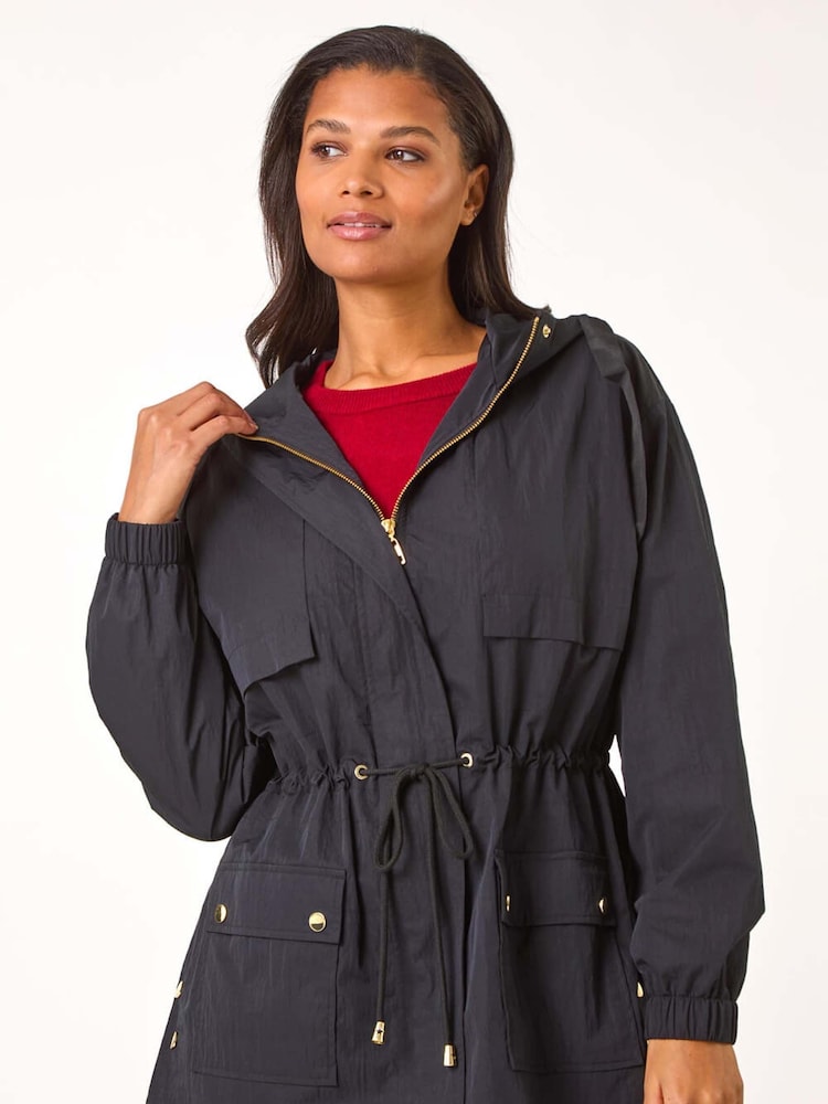 Roman Black Shower Resistant Rain Jacket - Image 2 of 5