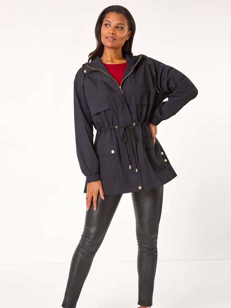 Roman Black Shower Resistant Rain Jacket - Image 4 of 5