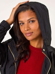 Roman Black Shower Resistant Rain Jacket - Image 5 of 5