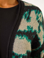 Roman Grey Abstract Print Knit Cardigans - Image 5 of 5
