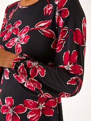 Roman floral  Print Stretch Dress - Imagem 5 de 5