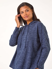 Roman Blue Soft Drawstring Hoodie - Image 1 of 5