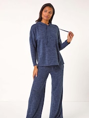 Roman Blue Soft Drawstring Hoodie - Image 2 of 5