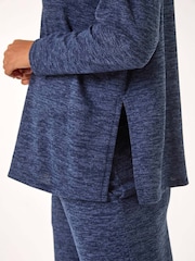 Roman Blue Soft Drawstring Hoodie - Image 4 of 5