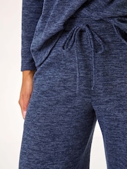 Roman Blue Soft Touch Wide Leg Trousers - Image 5 of 5