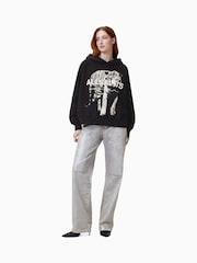 AllSaints Black Kit Talon 100% Cotton Hoodie - Image 3 of 5
