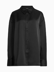 AllSaints Black Myrtle Shirt - Image 6 of 6