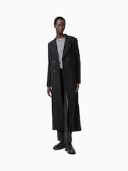 AllSaints Black Ellen Coat - Image 3 of 7