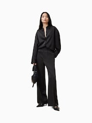 AllSaints Black Myrtle Trousers - Image 4 of 6