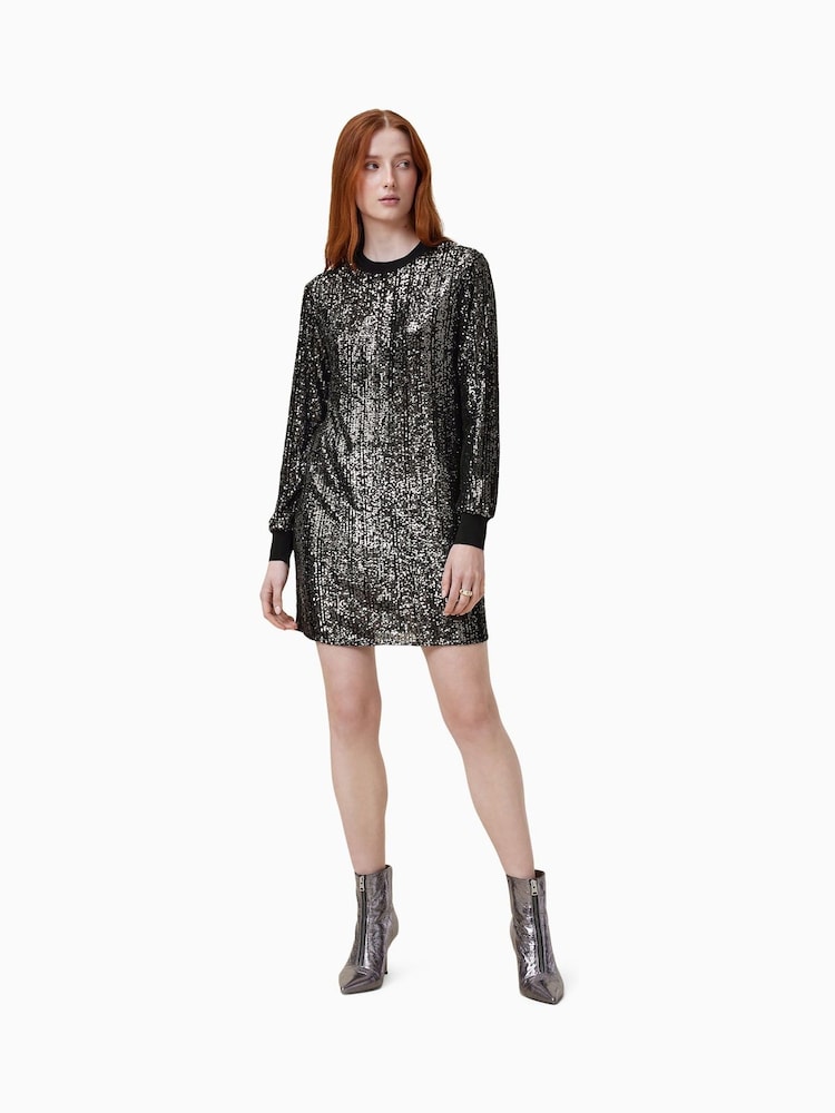 AllSaints Black Solstice Dress - Image 1 of 7