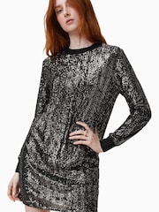 AllSaints Black Solstice Dress - Image 2 of 7