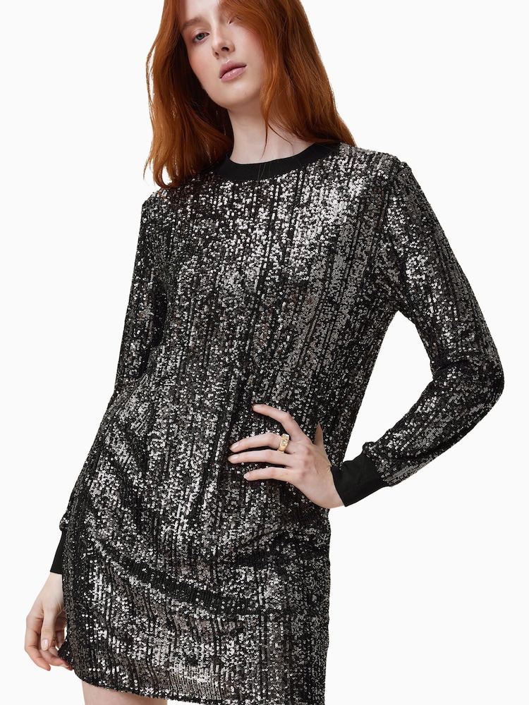 AllSaints Black Solstice Dress - Image 2 of 7